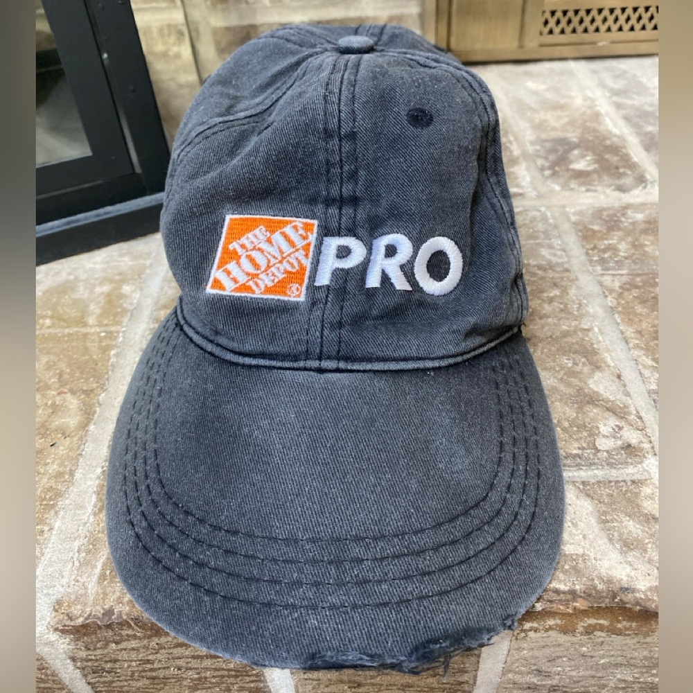 HOME DEPOT Pro Baseball Cap Adjustable Broken In